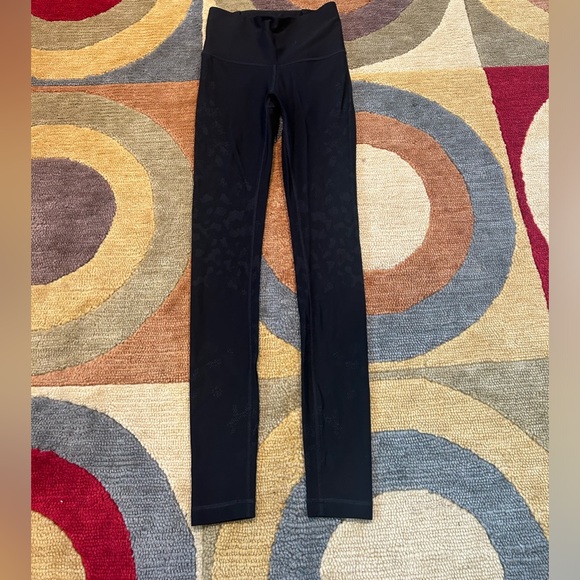 Lululemon Mapped Out High Rise Tight Leggings 28” Full Length Black Pattern 4 - Picture 1 of 8